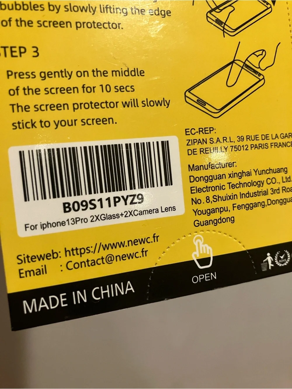 Tempered Glass Screen Protector - iPhone 13 Pro